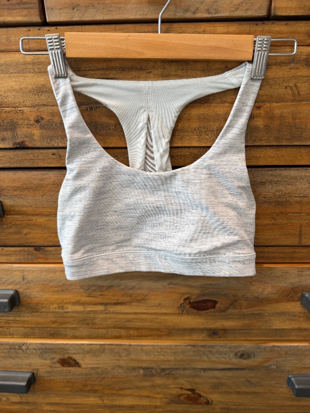 Lululemon Invigorate Bra Wee Are From Space Nimbus Battleship / Nimbus Size 6